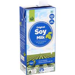 Woolworths Soy Long Life Milk UHT 1L