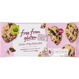 Woolworths Free From Gluten Chocolate Chip Biscuit