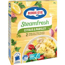 Birds Eye Steamfresh Fish Fillets Citrus & Parsley Sauce
