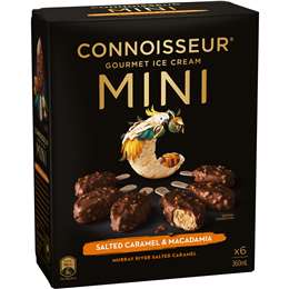 Connoisseur Minis Salted Caramel & Macadamia 6 Pack