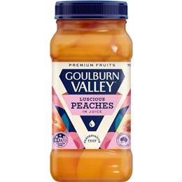 Goulburn Valley Peaches In Juice Sliced In Juice