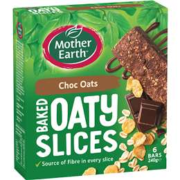 Mother Earth Baked Oat Slices Chocolate Oats 6 pack