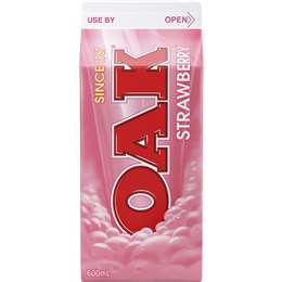 Oak Strawberry Flavoured Milk Milk