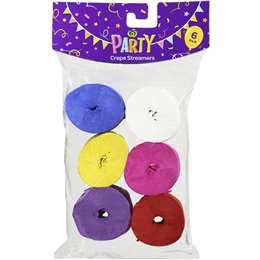 Woolworths Party Decoration Streamers Solid