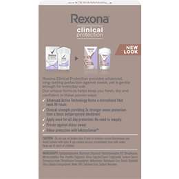 Rexona Women Clinical Protection 96h Antiperspirant Gentle Dry