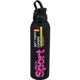 Decor Pumped Soft Touch Sports Bottle 750ml Assorted