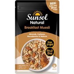 Sunsol Muesli Almond Cashew Macadamia Walnut 500g