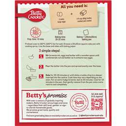 Betty Crocker Chocolate Fudge Gluten Free Brownie Mix