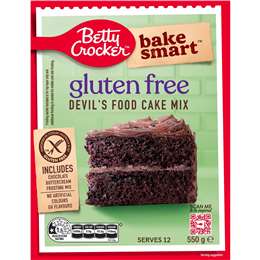 Betty Crocker Devils Food Gluten Free Cake Mix 550g | Woolworths