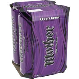 Mother Energy Drink Frosty Berry Multipack Cans 500mL x 4 pack