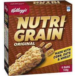 Kellogg's Nutri Grain Original Cereal Snack Bars 6 Pack