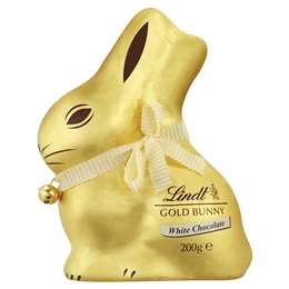 Lindt White Chocolate Gold Bunny White