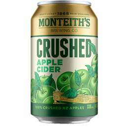 Monteith's Apple Cider Crushed Can