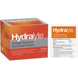 Hydralyte Powder Sachets Orange 