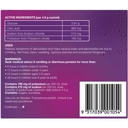 Hydralyte Electrolyte Powder Sachets Apple Blackcurrant