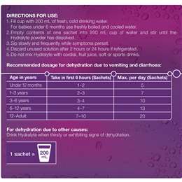 Hydralyte Electrolyte Powder Sachets Apple Blackcurrant