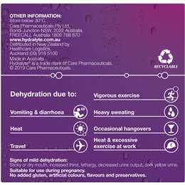 Hydralyte Electrolyte Powder Sachets Apple Blackcurrant