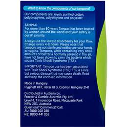 Tampax Compak Pearl Super Tampons 