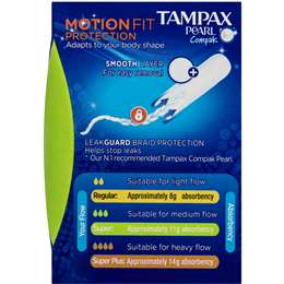 Tampax Compak Pearl Super Tampons 
