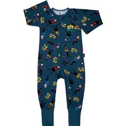 Bonds Zippy Wondersuit Wiggles Black Size 1 Each