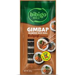 Bibigo Gimbap Seaweed Rice Roll Bulgogi Flavour 250g