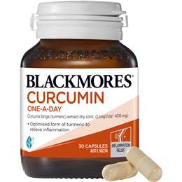 Blackmores Curcumin One-a-day Inflammation Vitamin Capsules 30 Pack