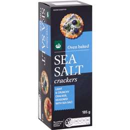 Woolworths Sea Salt Crackers