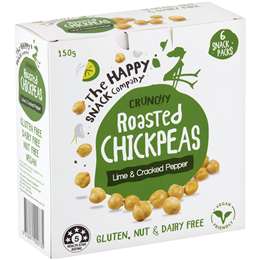 The Happy Snack Company Roasted Chickpeas Lime & Cracked Pepper