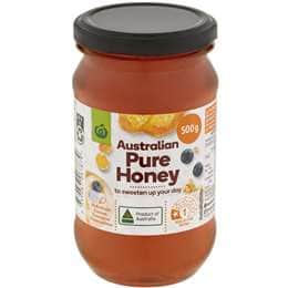 Woolworths Pure Australian Honey Jar 500g