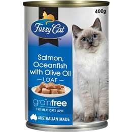 Fussy Cat Grain Free Adult Wet Cat Food Salmon & Oceanfish & Olive Oil