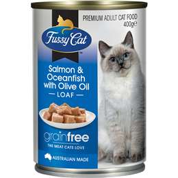 Fussy Cat Grain Free Adult Wet Cat Food Salmon & Oceanfish & Olive Oil