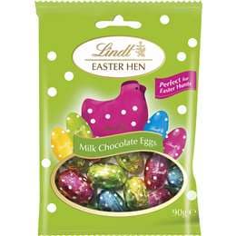 Lindt Easter Hen Milk Chocolate Eggs Bag