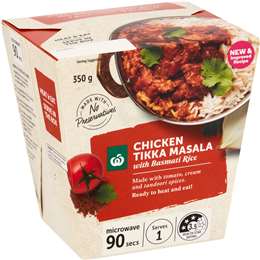 Woolworths Chicken Tikka Masala With Rice