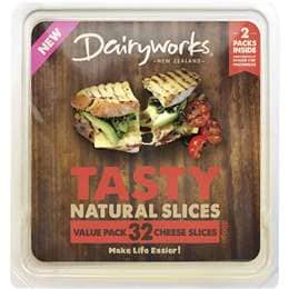 Dairyworks Tasty Cheese Slices 500g