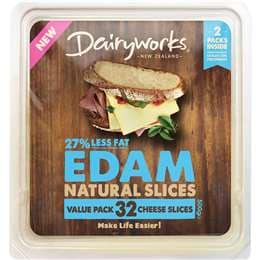 Dairyworks Edam Cheese Slices 500g