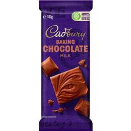 Cadbury Baking Milk Chocolate Block 180g