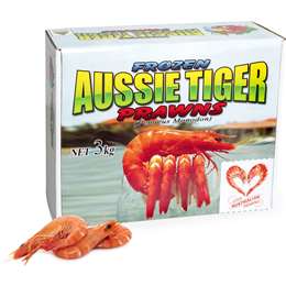 Woolworths Frozen Cooked Extra Large Tiger Prawns Carton