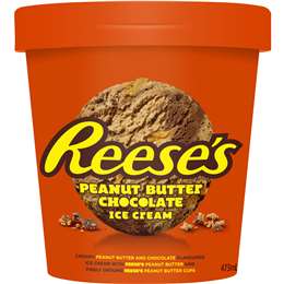 Reese's Peanut Butter Chocolate Ice Cream Tub 473ml | Woolworths