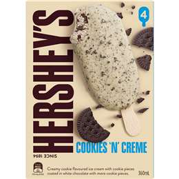 Hershey's Cookies & Cream Sticks 4 Pack | Woolworths