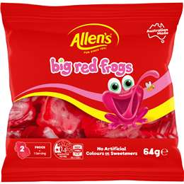 Allen's Frogs Alive Lollies 64g