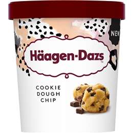 Haagen-dazs Cookie Dough Chip Ice Cream Tub 457ml | Woolworths