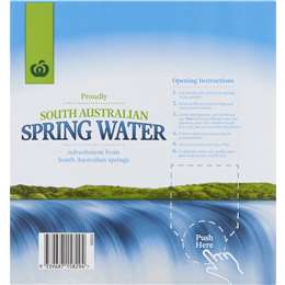 Woolworths Spring Water Bag In Box 