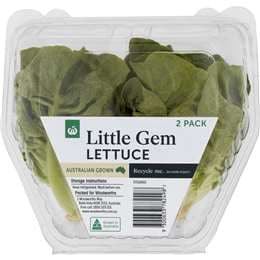 Woolworths Little Gem Lettuce Green