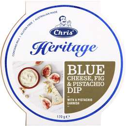 Chris' Heritage Dips Blue Cheese, Fig & Pistachio