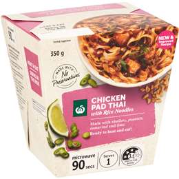 Woolworths Chicken Pad Thai With Rice Noodles