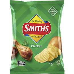 Smith's Crinkle Cut Potato Chips Chicken 170g