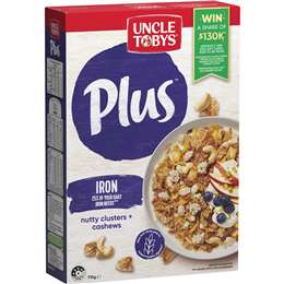 Uncle Tobys Cereal Plus Iron 710g