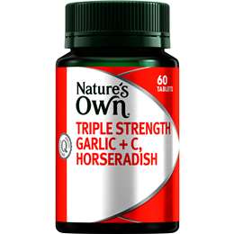 Nature's Own Garlic Vitamin C + Horseradish Triple Strength Tablets