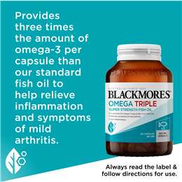 Blackmores Omega Triple High Strength Fish Oil Capsules