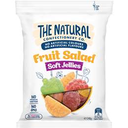 The Natural Confectionery Co. Soft Jellies Fruit Salad Lollies 240g